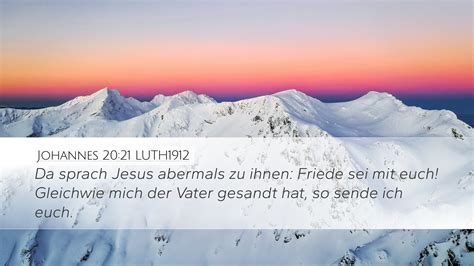 Johannes 20 21 LUTH1912 Desktop Wallpaper Da Sprach Jesus Abermals Zu