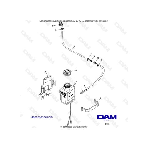 Mercruiser Cmd Qsd 2 0 Es 130 Gear Lube Monitor Dam Marine