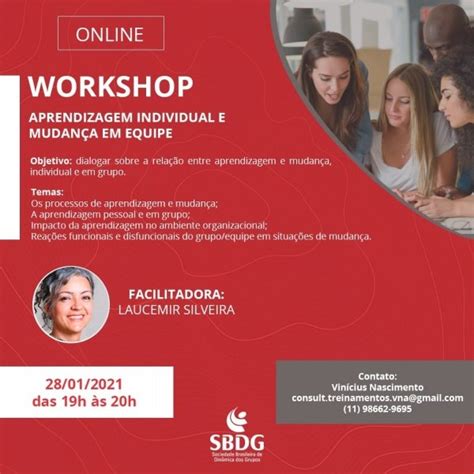 Workshop APRENDIZAGEM INDIVIDUAL E MUDANÇA EM EQUIPE Gratuito