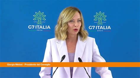 G7 Meloni Rafforzato Il Sostegno All Ucraina Non Era Scontato