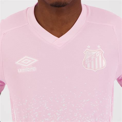 Camisa Umbro Santos Outubro Rosa 2021 FutFanatics