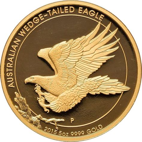 500 Dollars Elizabeth II 4th Portrait Wedge Tailed Eagle Gold