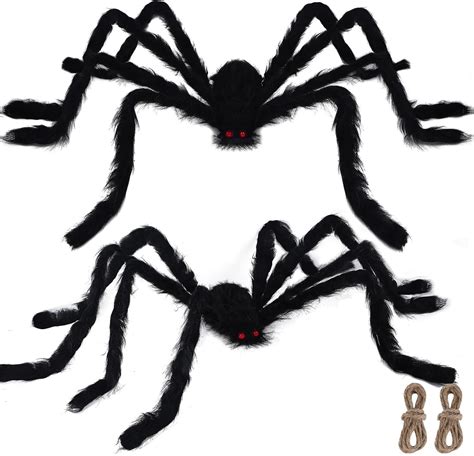 Amazon Yosager Pack Halloween Giant Spider Decorations Ft