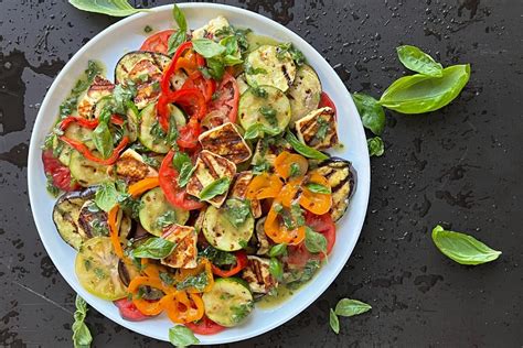 Grilled Mediterranean Vegetables And Haloumi The Cooks Collective