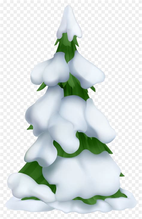 Christmas Tree Clipart White Christmas Trees Snowy Snowy Christmas Tree ...