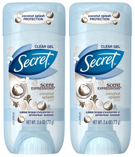 Secret Clear Gel Antiperspirant And Deodorant Va Va Vanilla 2 6 Oz Pack Of 2