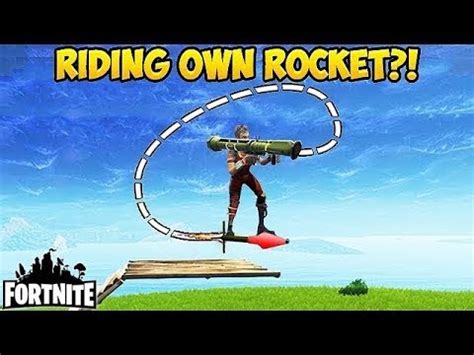 How To Rocket Ride Yourself In Fortnite Fortnite Funny Fails And Wtf