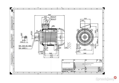 SILNIK ELEKTRYCZNY 75kW 1500 Obr Min B3 400 690VY Czarnylas