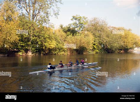 Bedford Bedfordshire Star Rowing Club By River Great Ouse Stock Photo