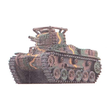 【新品】海洋堂 ワールドタンク デフォルメ4 Ww2 主力戦車編 九七式中戦車チハ（三色迷彩） Japanese Medium Tank