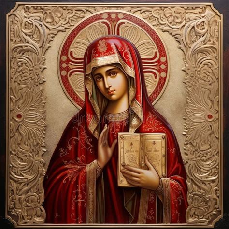 Icon Mother Of God In The Catholic Religion Madonna Blessed Virgin