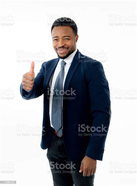 Halflength Portrait Of Confident Handsome African American Businessman