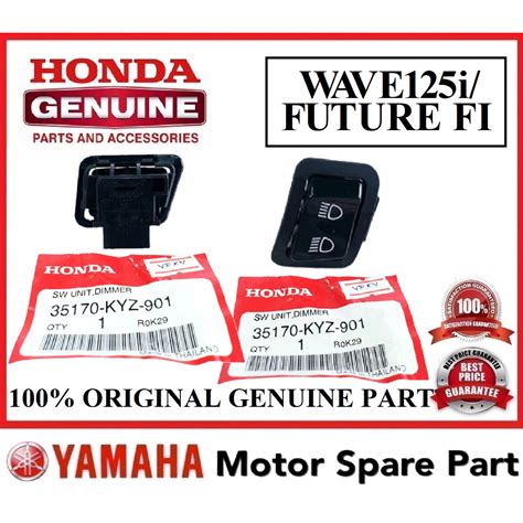 100 ORIGINAL HONDA WAVE125i FUTURE FI HI LOW BUTTON 35170 KYZ