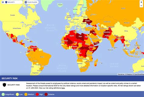 Insolite Cette Carte Montre Les Pays Les Plus Dangereux La France