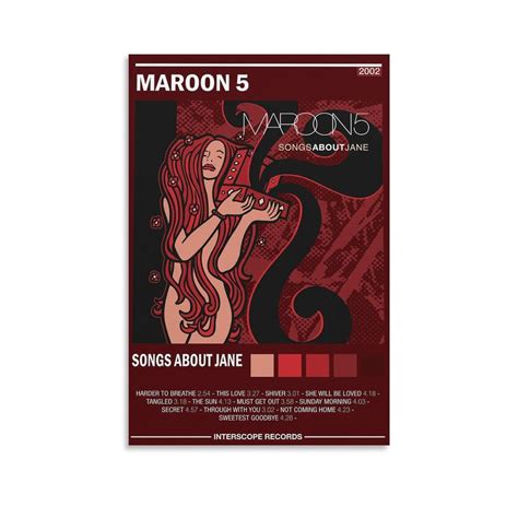 Maroon 5 Songs About Jane Poster