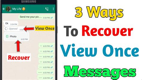 Whatsapp View Once Feature Recovery Youtube