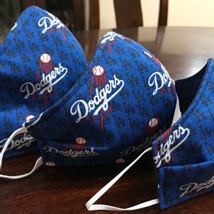 LA Dodgers Face Masks - Etsy