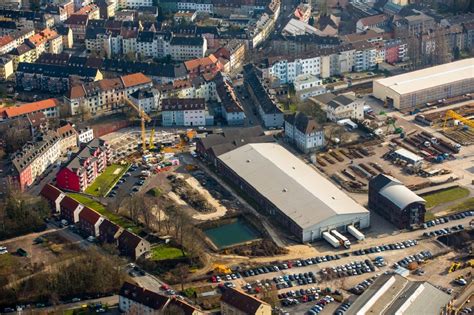 Witten Aus Der Vogelperspektive Baustelle Zum Neubau Eines Wohnhauses