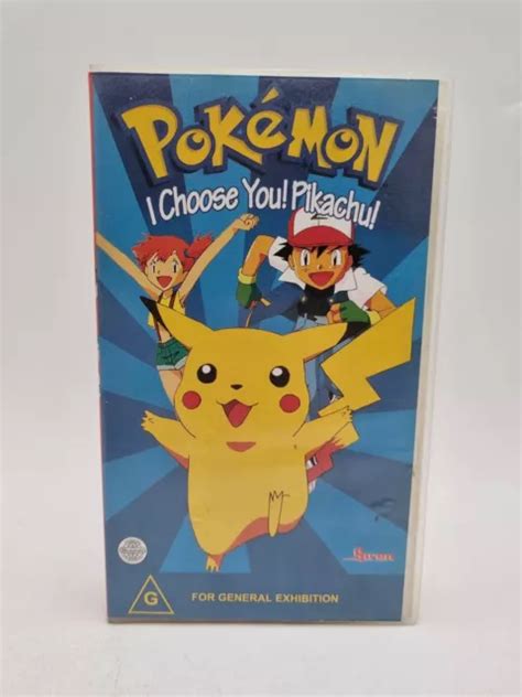 Nintendo Pok Mon I Choose You Pikachu Pokemon Vhs Video Tape