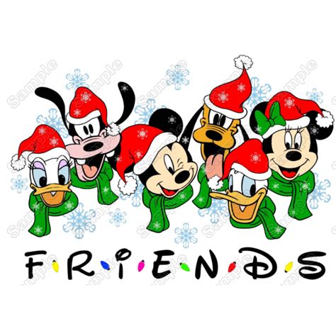 Christmas Disney Characters Mickey Mouse T Shirt Iron on ... - Clip Art ...