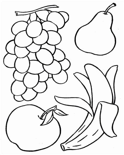 Desenho Frutas Para Colorir Braincp