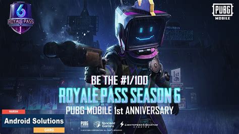 Season 6 Royal Pass Rewards Pubg Mobile Youtube