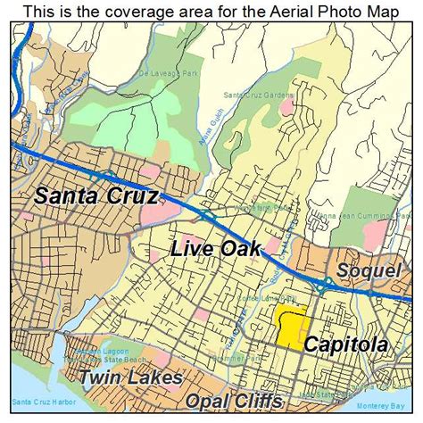 Aerial Photography Map of Live Oak, CA California