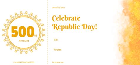 Free Republic Day Certificate Template Edit Online And Download