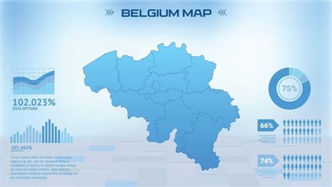 Belgium Infographic Map Royalty Free Images Stock Photos