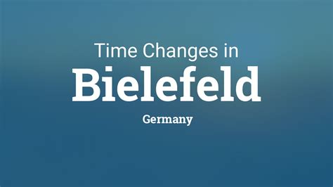 Daylight Saving Time Changes 2027 In Bielefeld Germany