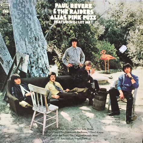 Paul Revere And The Raiders Featuring Mark Lindsay Alias Pink Puzz Vinyl Pitman Pressing Lp