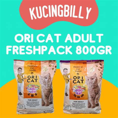 Jual Ori Cat Adult 800gr Oricat Makanan Kering Kucing Shopee Indonesia