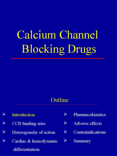 Calcium Channel Blockers Pdf Calcium In Biology Muscle Contraction