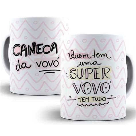 Caneca Vov E Vov Presente An Ncio De Gravidez Vov E Vov