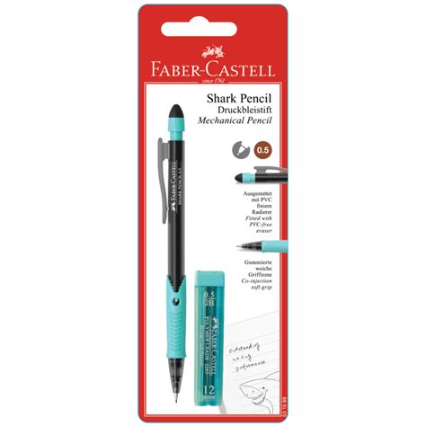 Faber Castell Shark Mechanical Pencil Mm In Plus Spare Leads