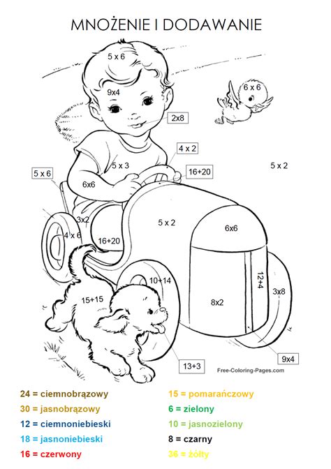 Tabliczka Mnozenia Do Kolorowanka
