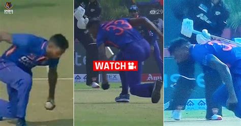 Ind Vs Nz 2nd Odi Live Hardik Pandya One Handed Catch Hardik Pandya Dismiss Devon Conway