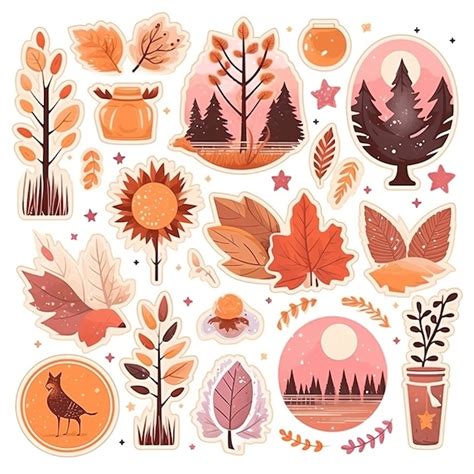 Premium Photo Sticker Set Autumn