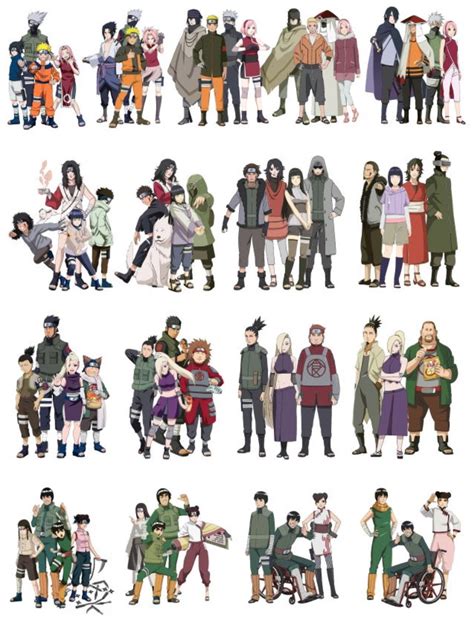 Konoha Teams Naruto Shippuden Characters Naruto Sasuke Sakura