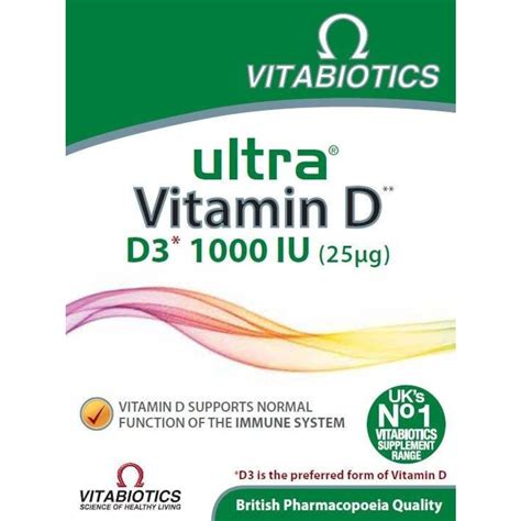 Vitabiotics Ultra Vitamin D 1000 Iu 96 Tablet Skt 11 2021 N11