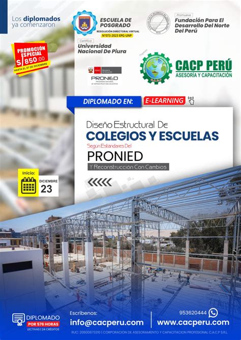 CACP Perú Diplomado Análisis Y Diseño Estructural De Colegios Y