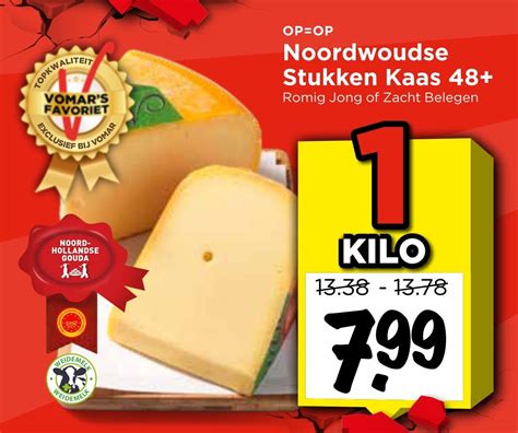 Noordwoudse Stukken Kaas Aanbieding Bij Vomar