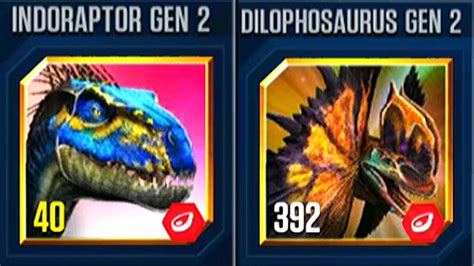 Indoraptor Gen Vs Dilophosaurus Gen Ht Game Youtube