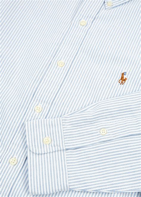 Polo Ralph Lauren Striped Piqué Cotton Oxford Shirt Harvey Nichols