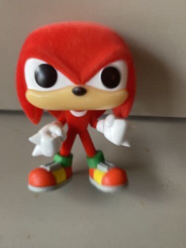 854 Knuckles Sonic The Hedgehog Funko Pop Flocked Figure 2022