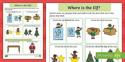 Where Is The Elf Christmas Maths Activity Sheet Twinkl