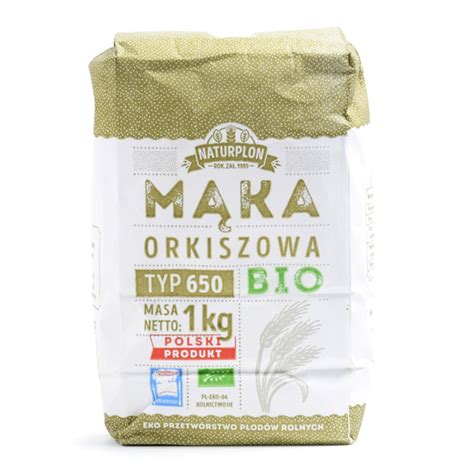 MĄKA ORKISZOWA TYP 650 BIO 1kg Naturplon Sklep EcoWybrane pl