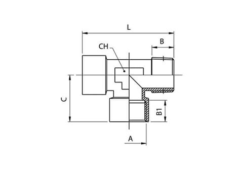 Offset Male Equal Tee Orseal