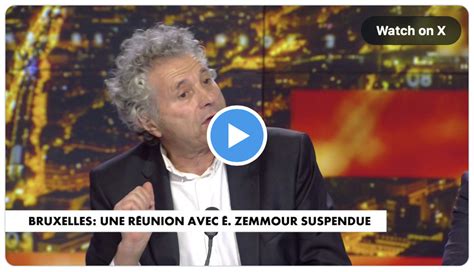 Gilles William Goldnadel sur la réunion avec Éric Zemmour suspendue à