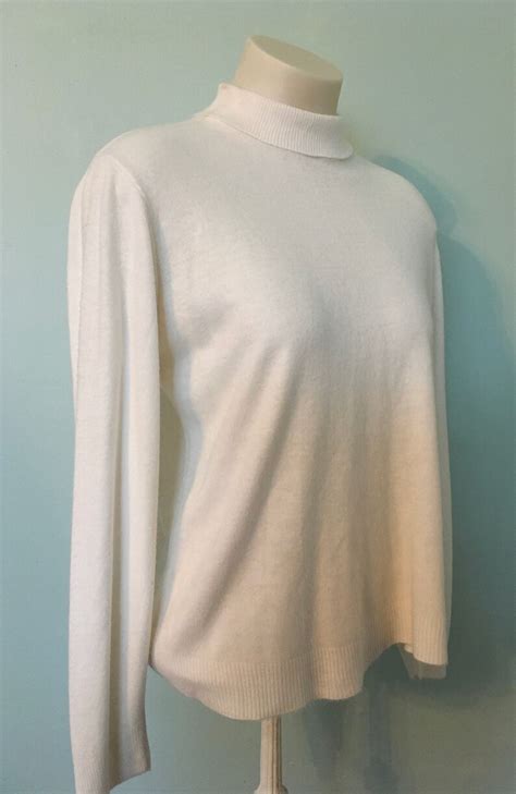 Vintage Ivory Turtleneck Sweater Kelita 1960s Sweater 60s Etsy